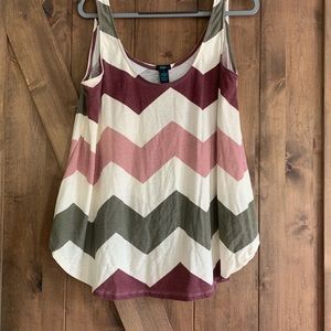 Rue 21+ Chevron Tank Top